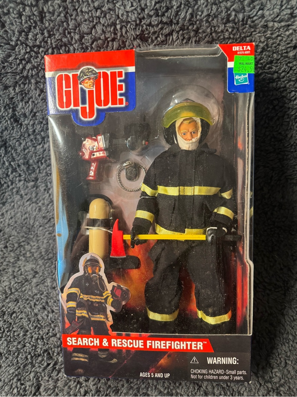 GI Joe Search& Rescue Firefighter Action Figure - Black & Yellow